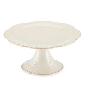 Lenox® French Perle™ Medium Pedestal Cake Plate in White