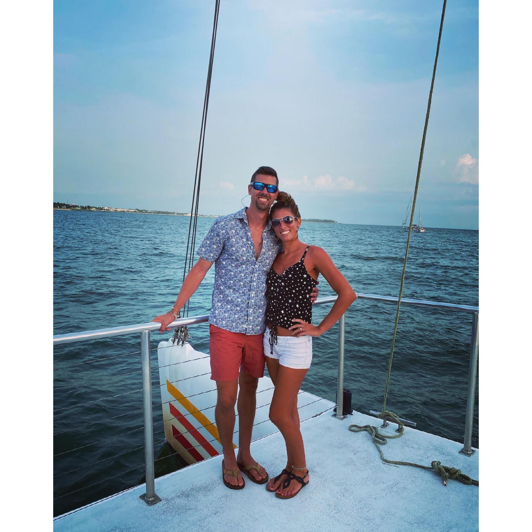 Our first vacation to Key West as an engaged couple!