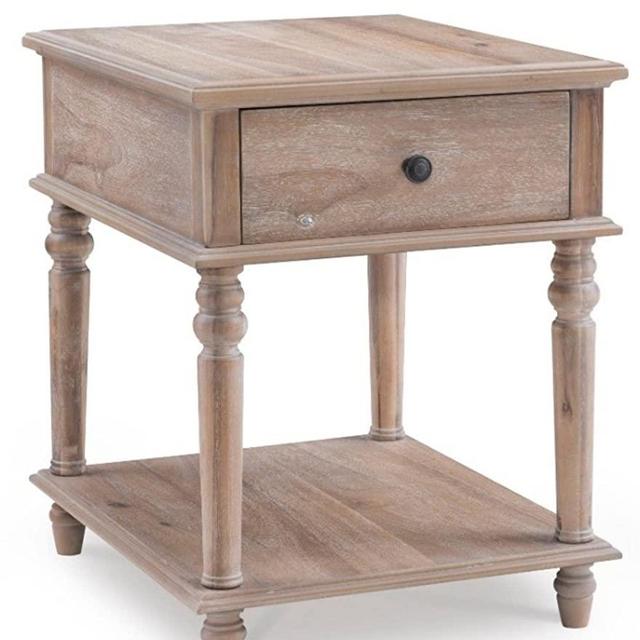 Powell Mcghie Side Table with Natural Finish D1261A19N