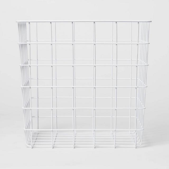 Decorative Baskets Steel White Square - Room Essentials™