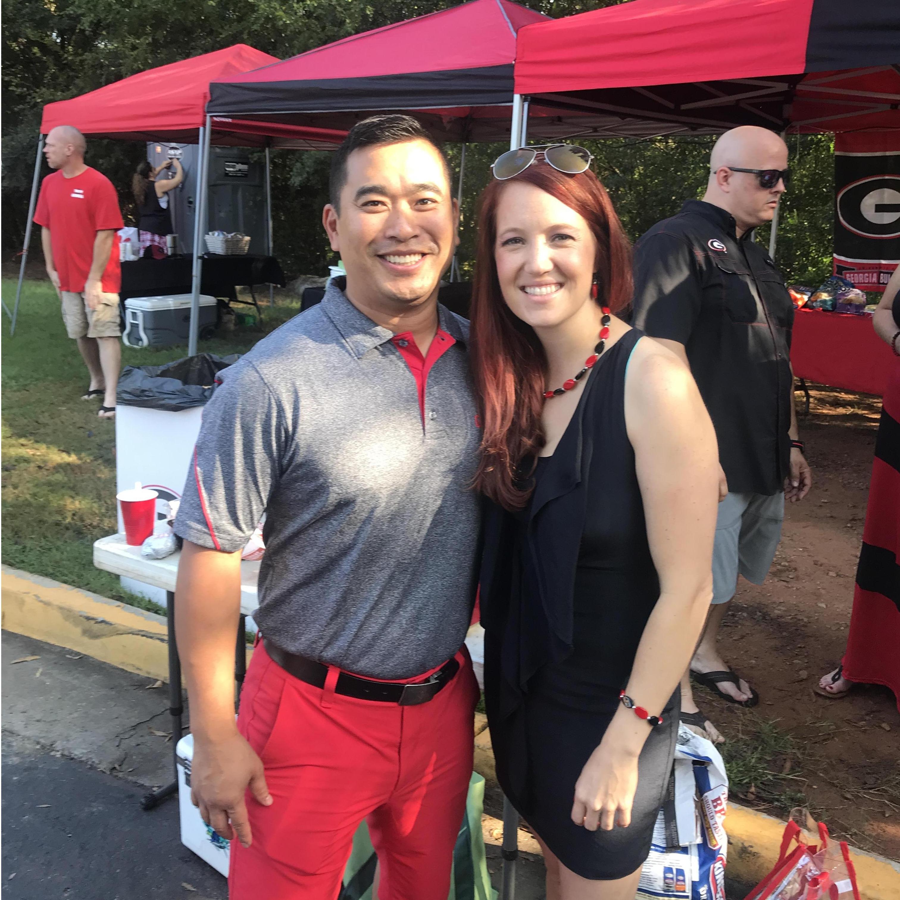 Emily's first UGA tailgate & Bulldogs game