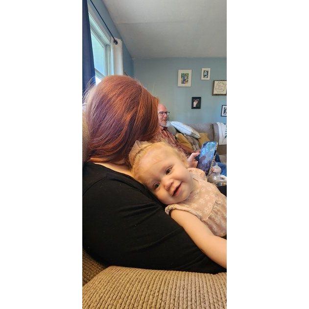 THE grand daughter! She is full of love and light. So smart and lively. YOU are a light to this world little girl!