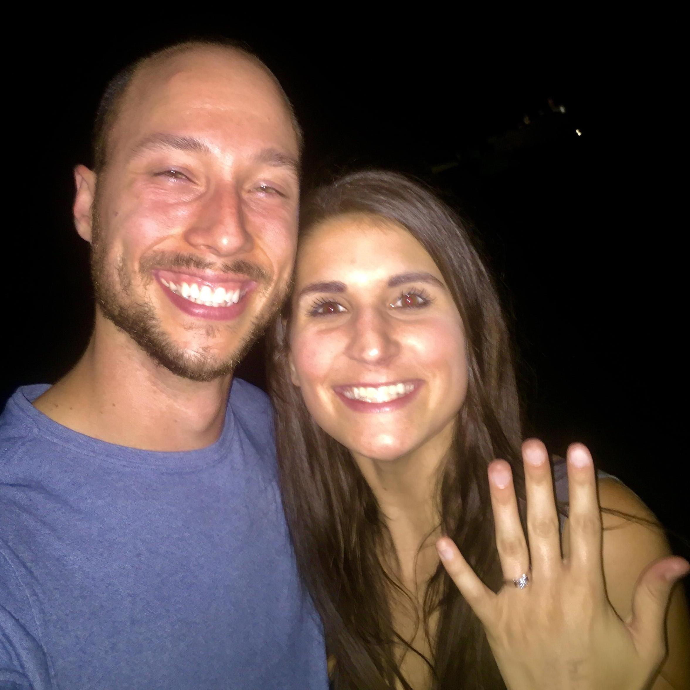 The night we got engaged!