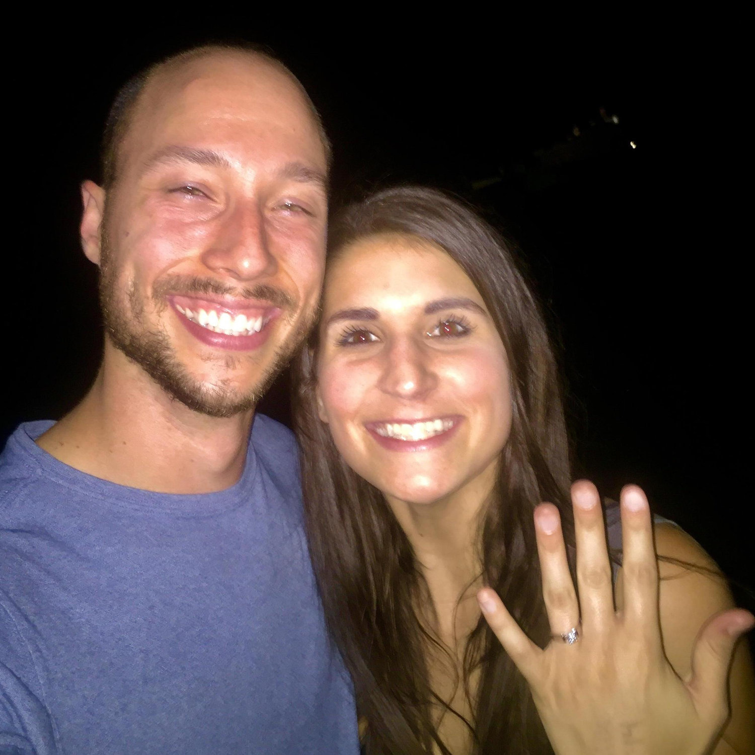 The night we got engaged!