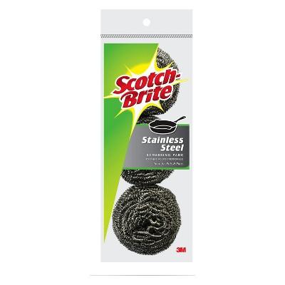 Scotch-Brite Stainless Steel Scrubbing Pads 3-pk.