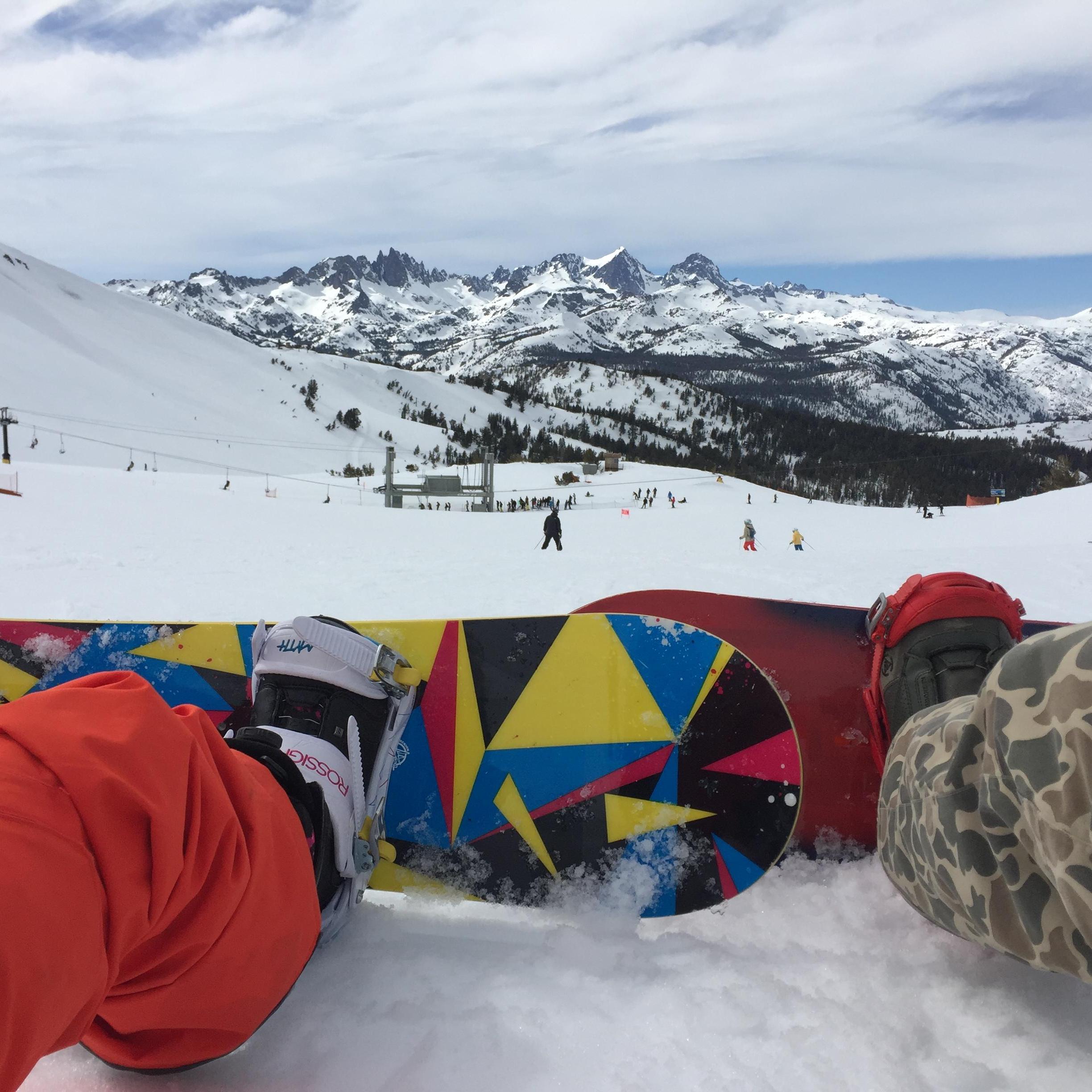 Snowboarding in Tahoe