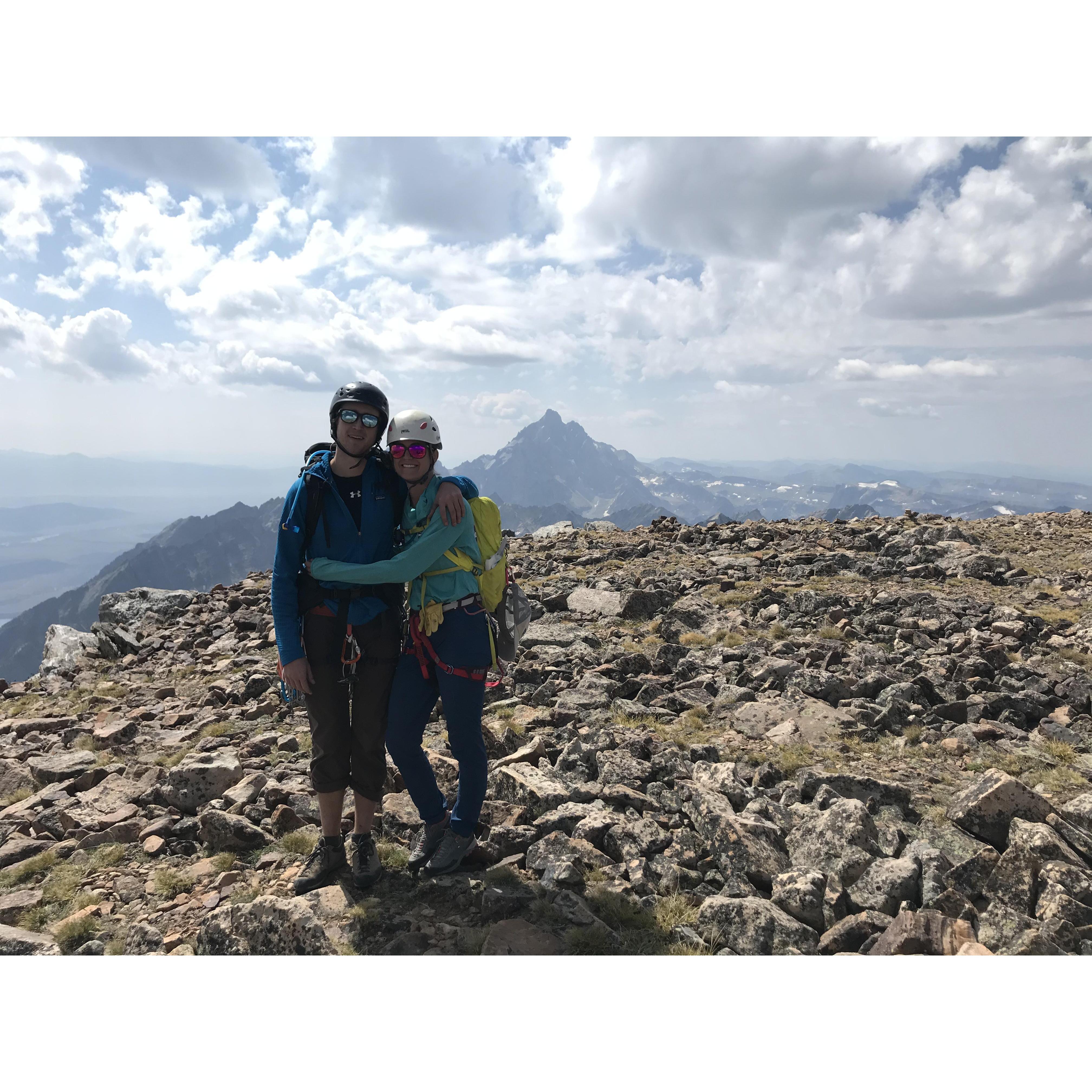The summit of Mt Moran (Grand Teton National Park)