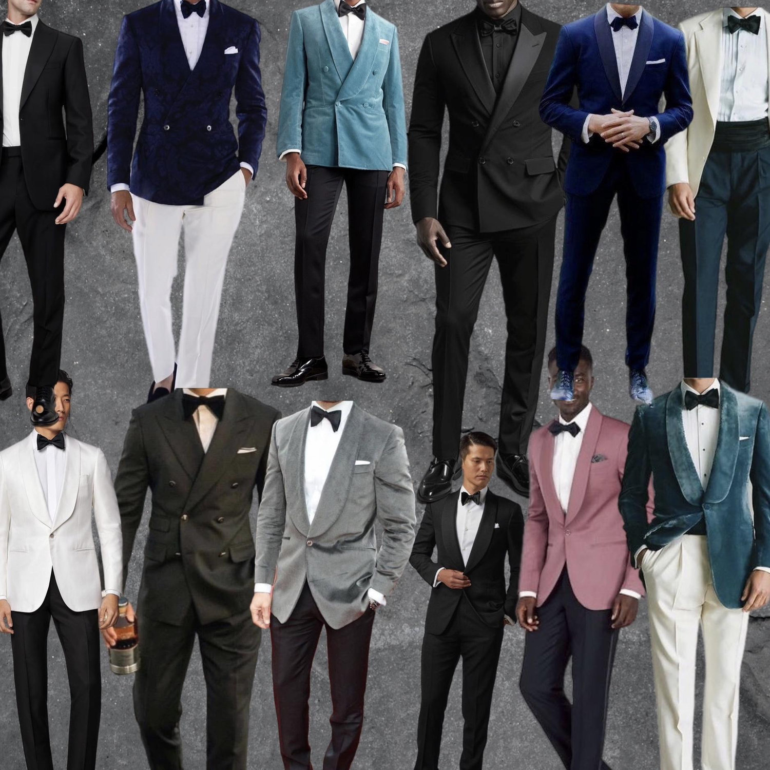 Please break out your most dapper suit and bow tie or preferred tux. We encourage pops of pastel or florals.