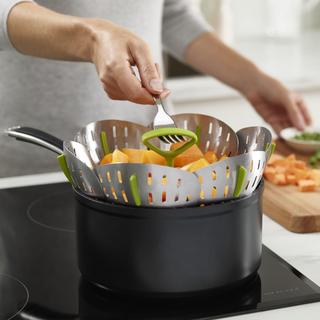 Bloom™ Stainless-Steel Folding Steamer Basket