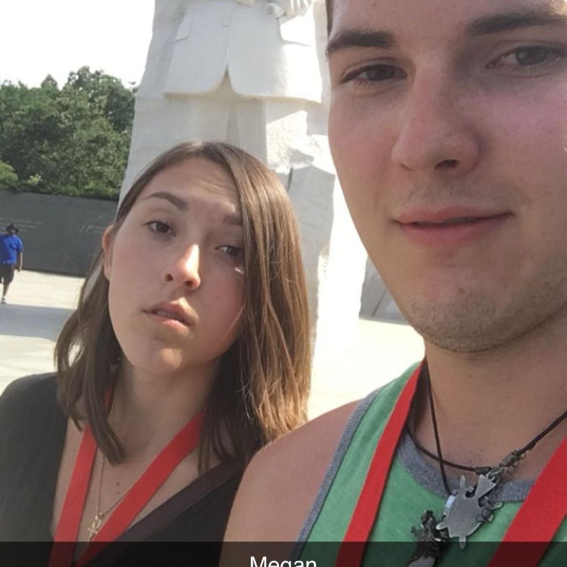 Our first photo together on the UN trip