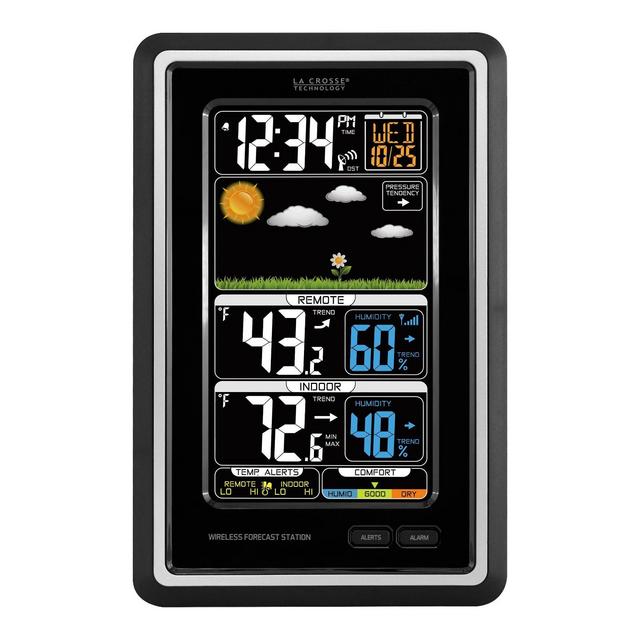 Wireless Color Forecast Station Black - La Crosse Technology