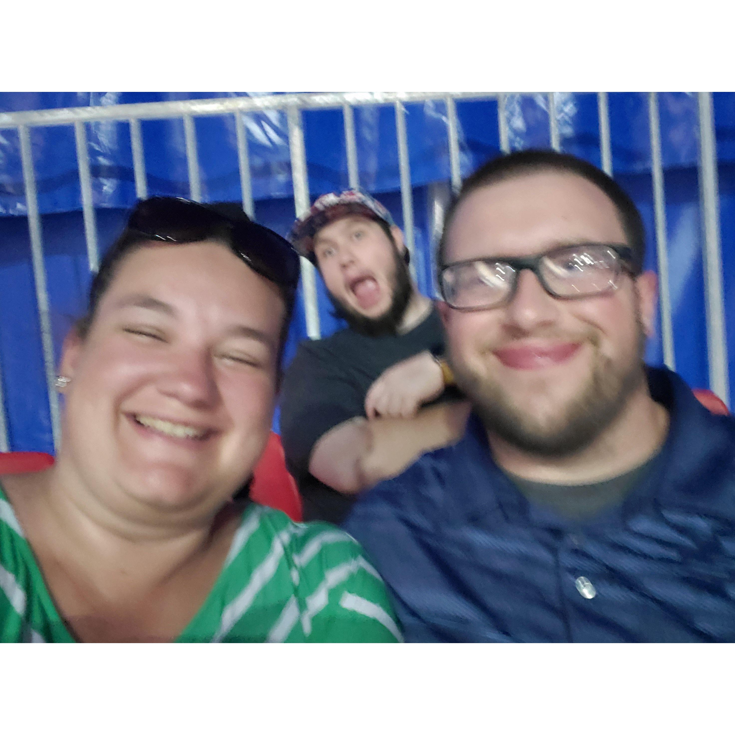 Matt photo-bombed us at the Big E Circus