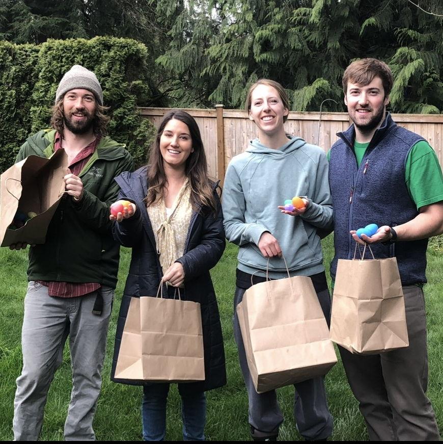 Our first Easter together. Spence took Kat to Woodinville, WA to meet his family