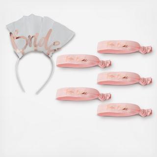 11-Piece Bride Headband & Wrisband Set