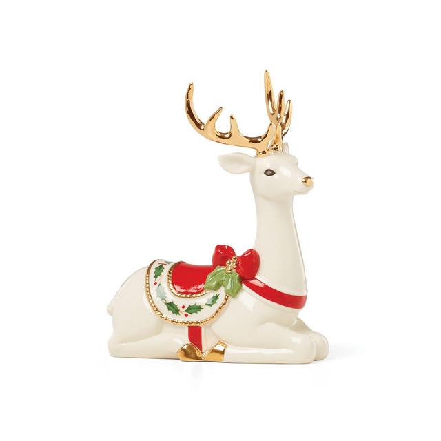 Lenox Laying Reindeer Figurine