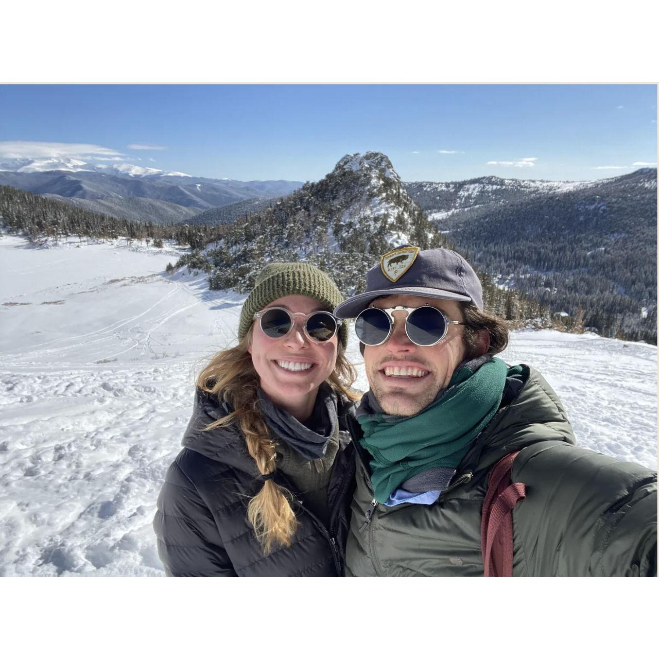 April, 2021: We tried to be outside as much as possible to keep our sanity while in school and living a few states apart!