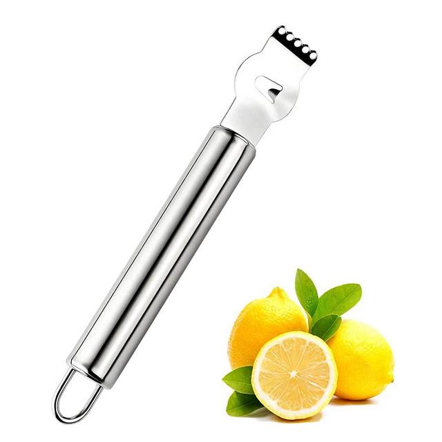 Livtor Stainless Steel Lemon Grater Zester, Orange Citrus Peeler with Channel Knife