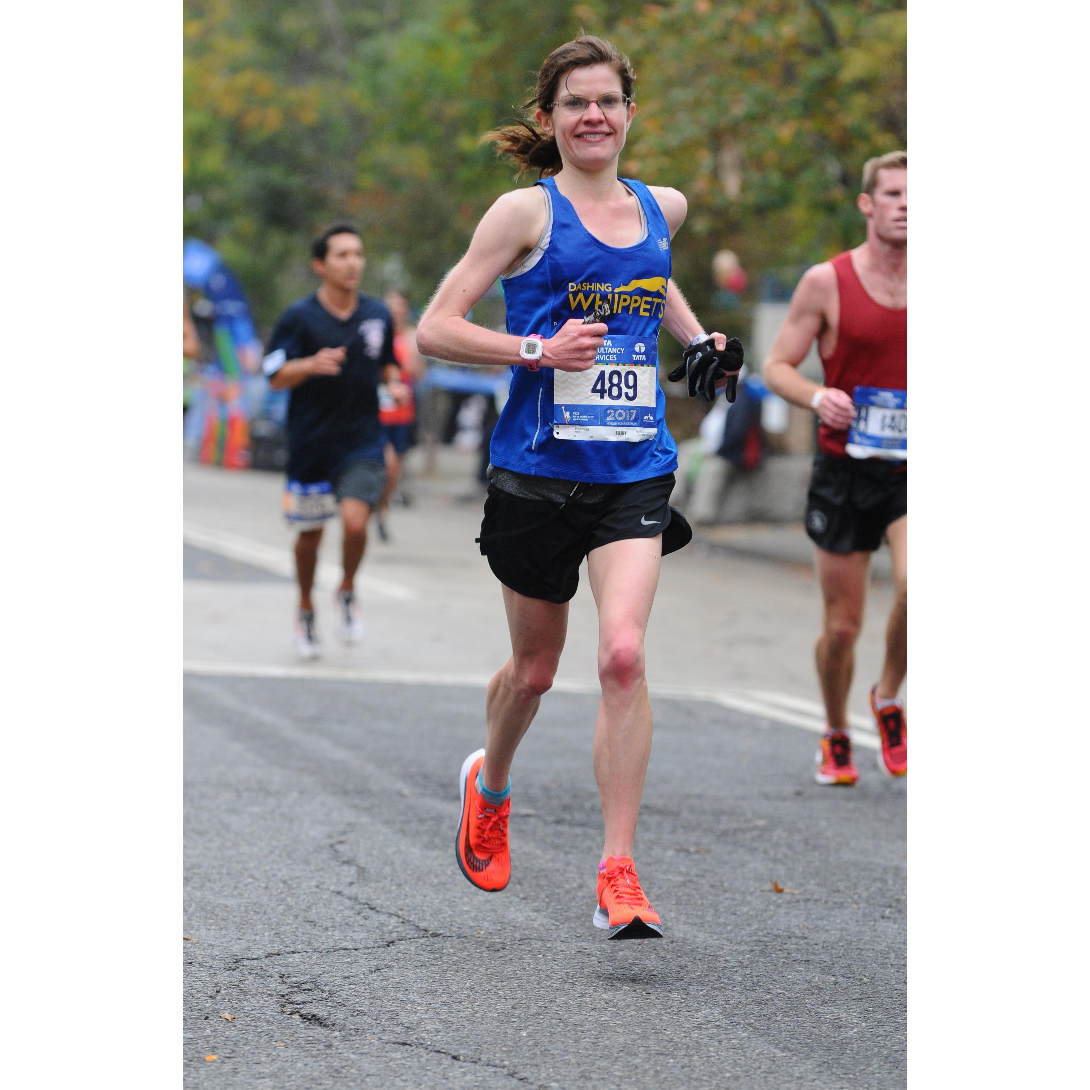 NYCM 2017!! 2hr 47min 35sec. Smiling the whole way :). This is Central Park, the final stretch!!