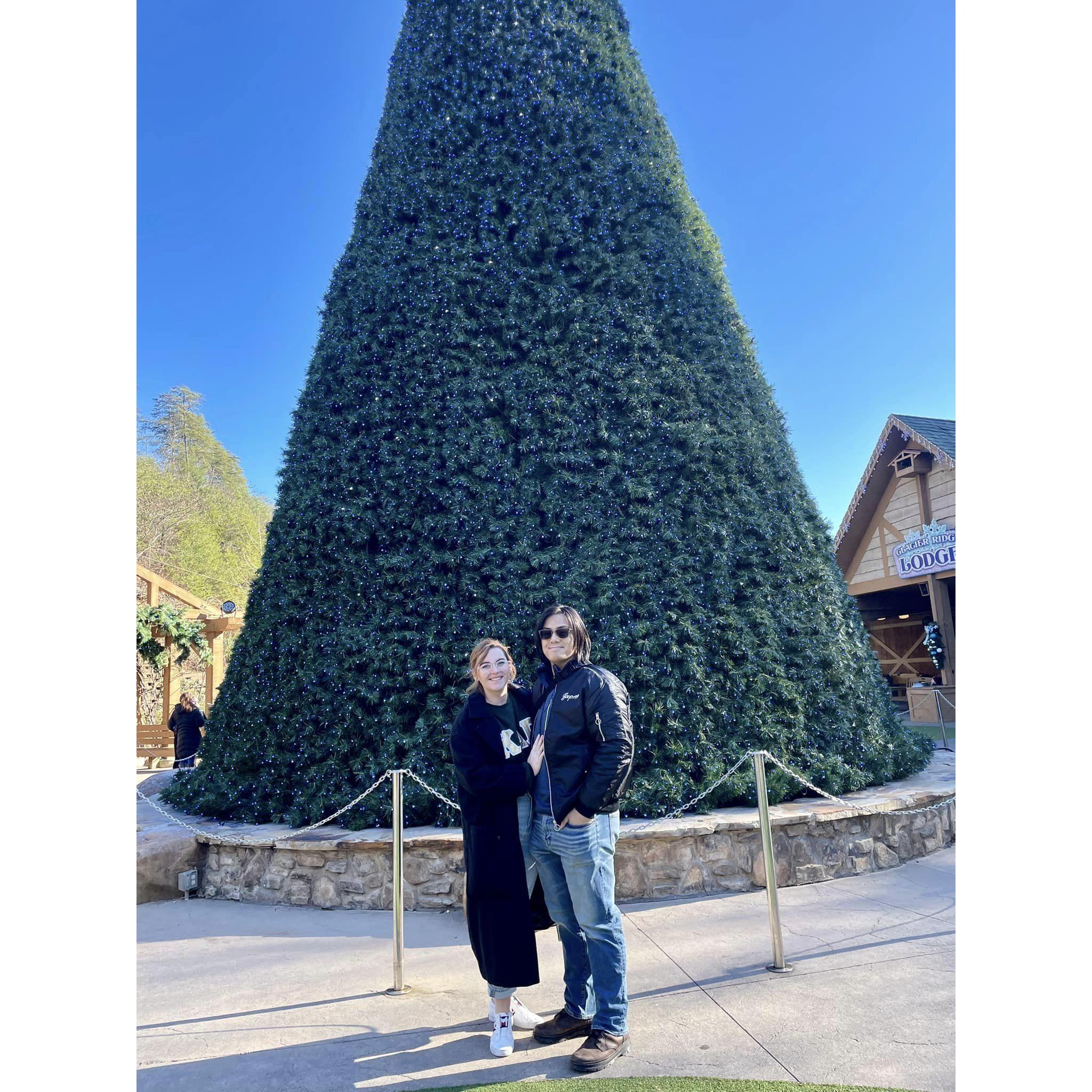 Our first trip to Dolly Wood together, Dec 2022