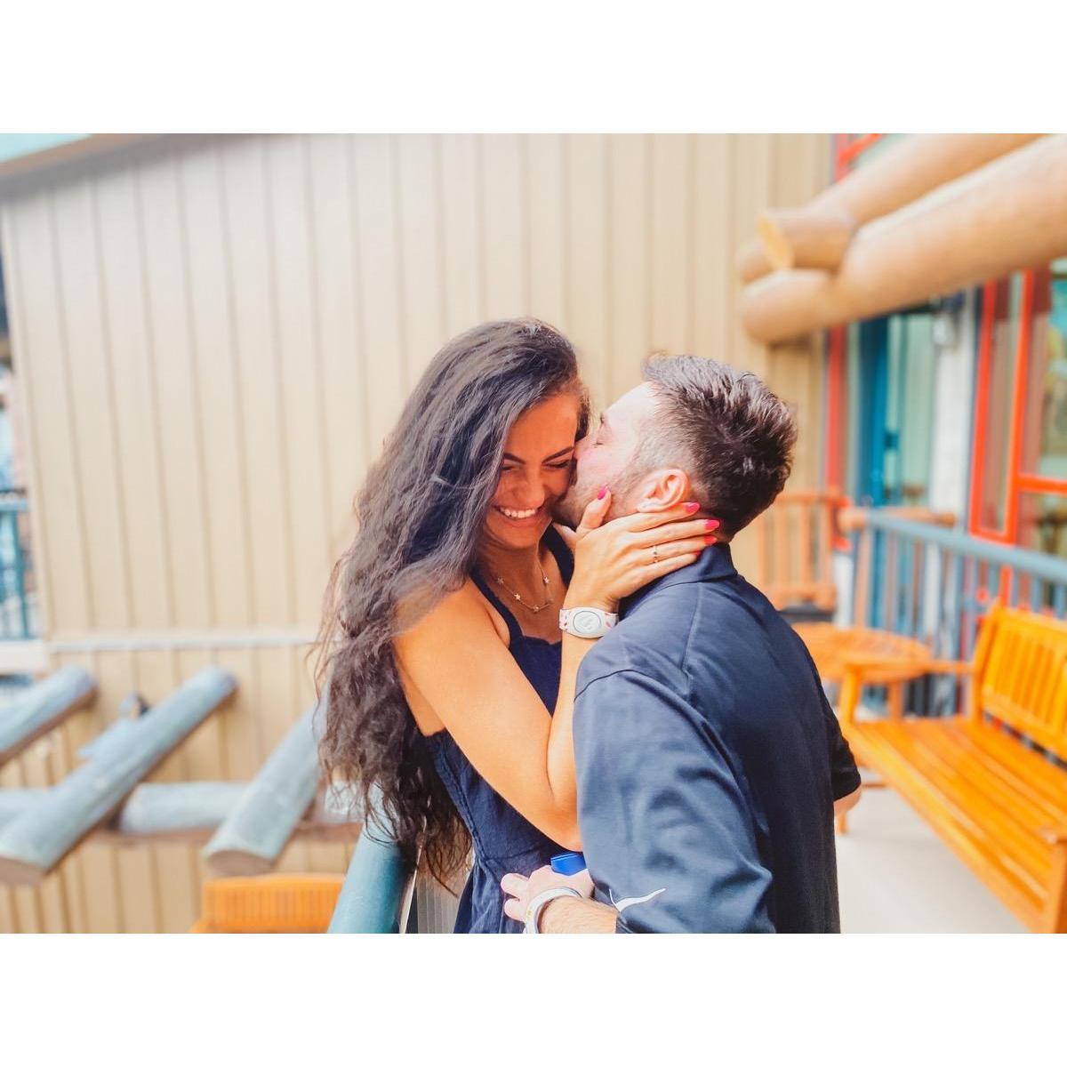 The day we got engaged. 8.8.2020