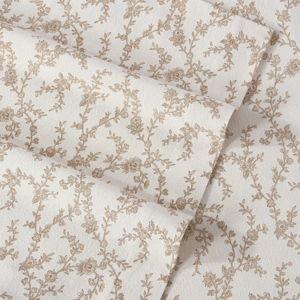 Victoria Beige Queen Sheet Set with 2 Pillowcases | Eddie Bauer Laura Ashley Cotton Flannel Cozy Sheet Sets & Reviews | Wayfair