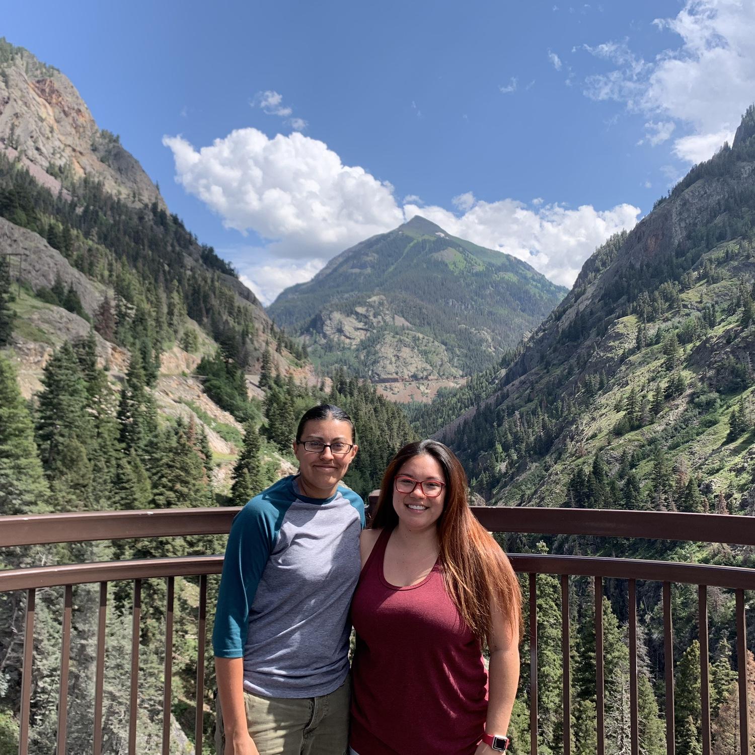 After an adventure in Telluride, CO. We stopped to take a picture just outside of Silverton, CO next to the waterfall.