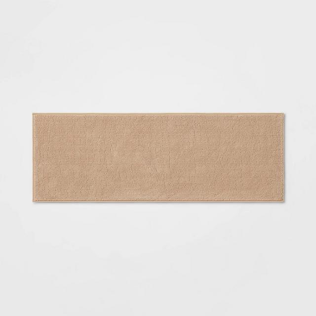 20"x58" Everyday Chenille Bath Runner Tan - Room Essentials™