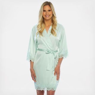 Satin Lace Robe