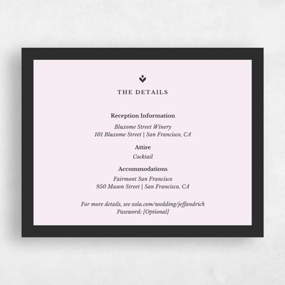 Black Floral Wedding Enclosure - Mantova