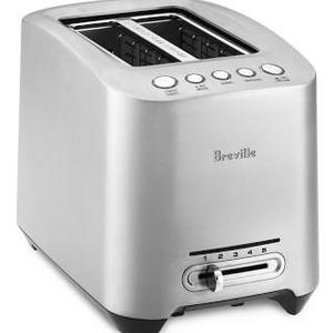 Breville Die-Cast Stainless-Steel Toaster, 2-Slice, Model # BTA820XL