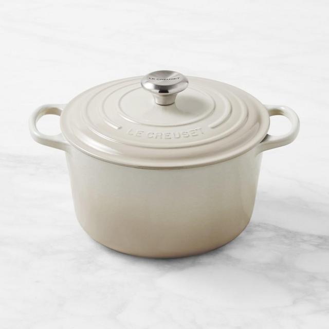 Le Creuset Signature Enameled Cast Iron Deep Oven, 5 1/4-Qt., Meringue