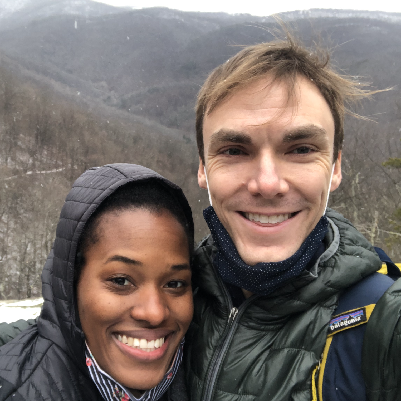 Icy, muddy hike in Shenandoah!