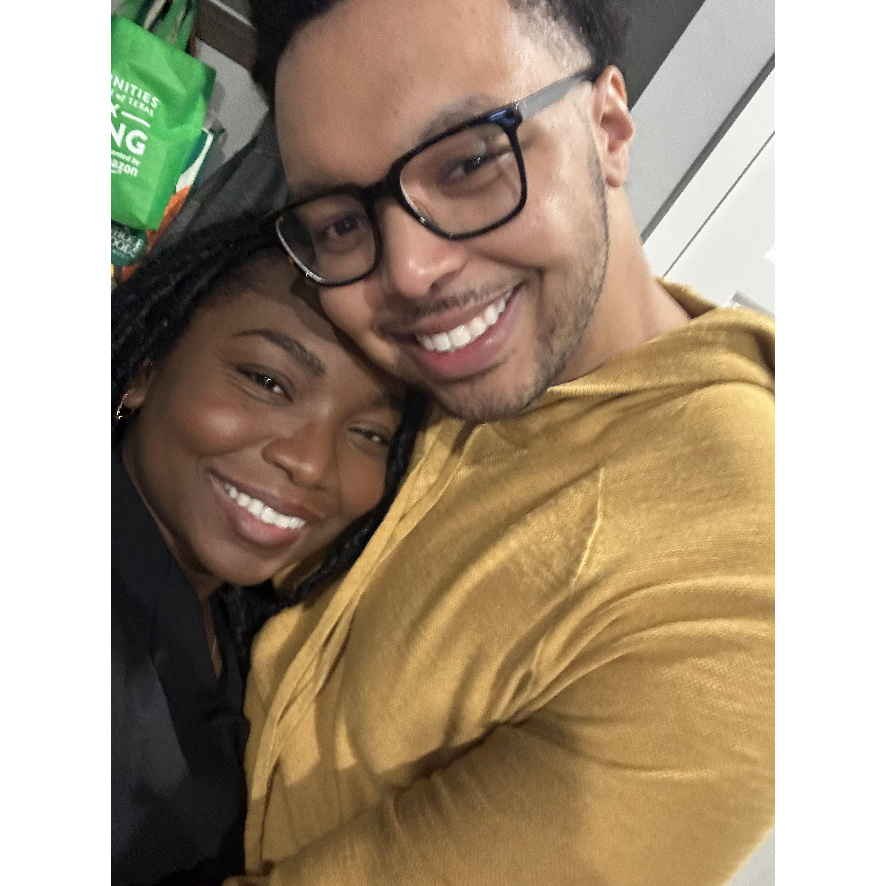 Our first Valentine’s Day together.
