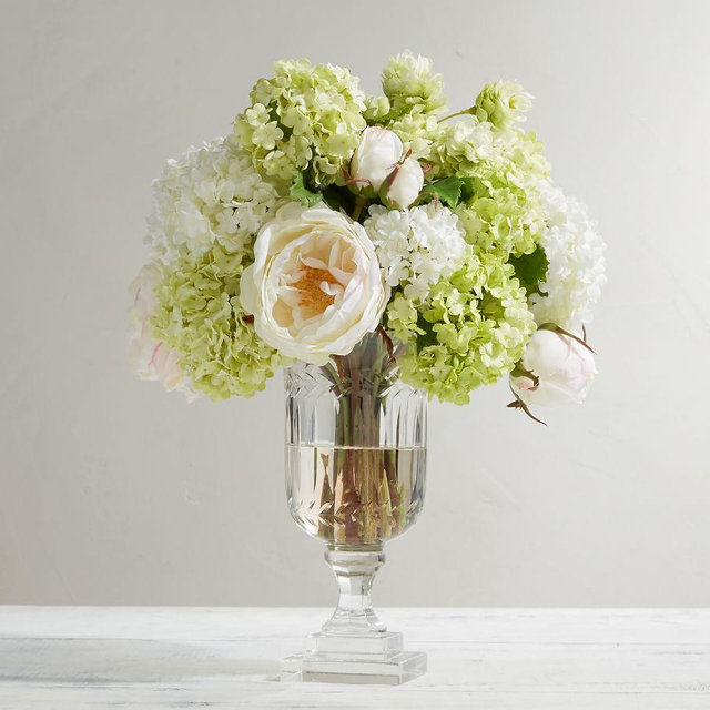 Faux Composed Hydrangea Arrangement