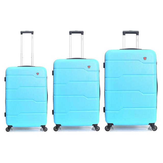 DUKAP® Rodez 3-Piece Hardside Spinner Luggage Set in Blue