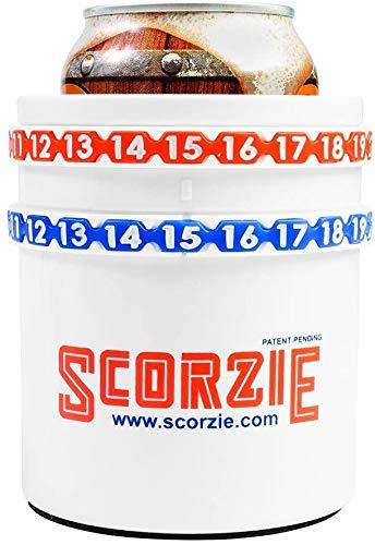 Scorzie Cornhole Score Keeper, Can Cooler The Only Cola/Beer Sleeve That Keeps Score - Perfect for Lawn Games Including Kan Jam Corn Hole Poleish Horseshoes and Your Child's Soccer or Baseball Games …