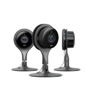 Nest Cam Indoor Security Camera 3 Pack, Works with Amazon Alexa