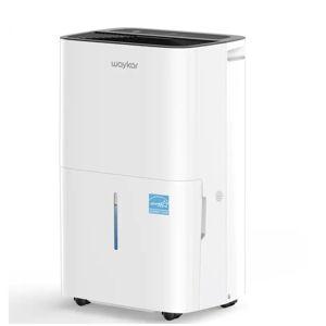 Waykar 80 Pint Dehumidifier with Bucket - White