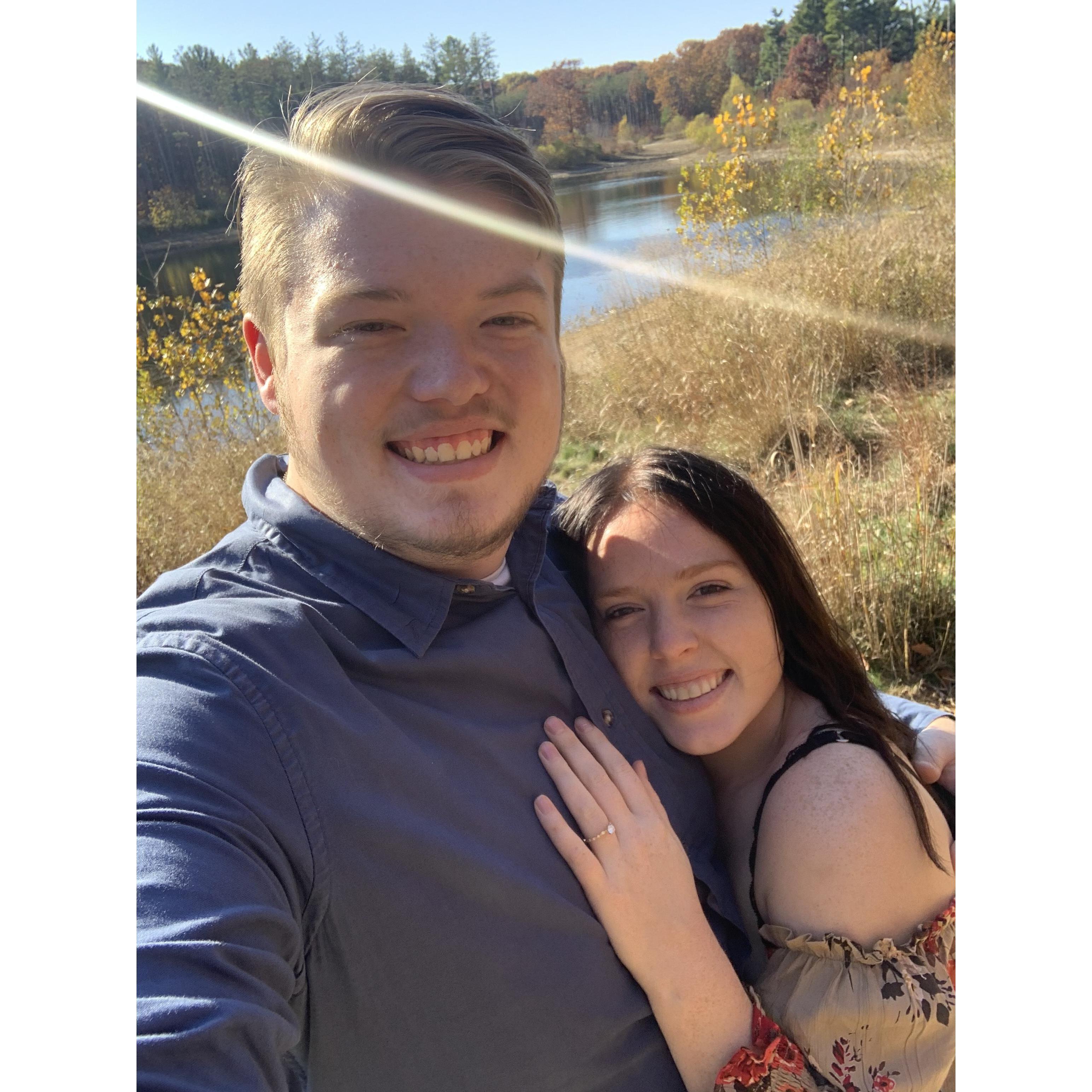 The day we got engaged!
