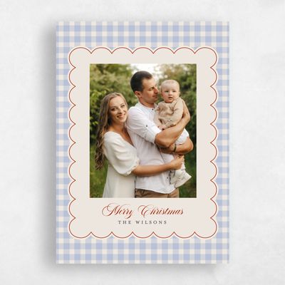 Blue Holiday Card - Bramley