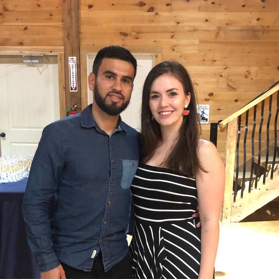 At our friend Jake's wedding!