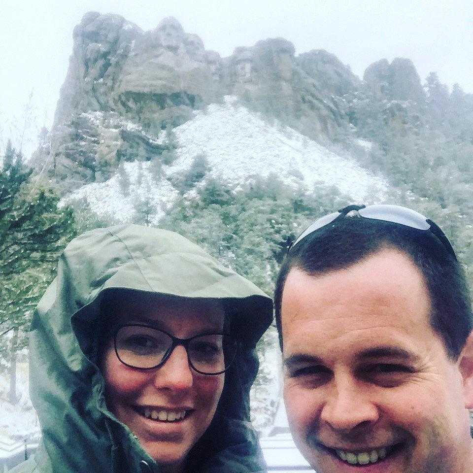 Pit stop at Mt Rushmore, on our cross-country move to Seattle - April 2016