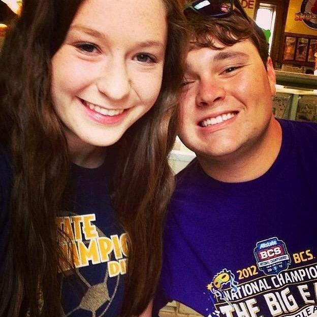 Our first date in high school.