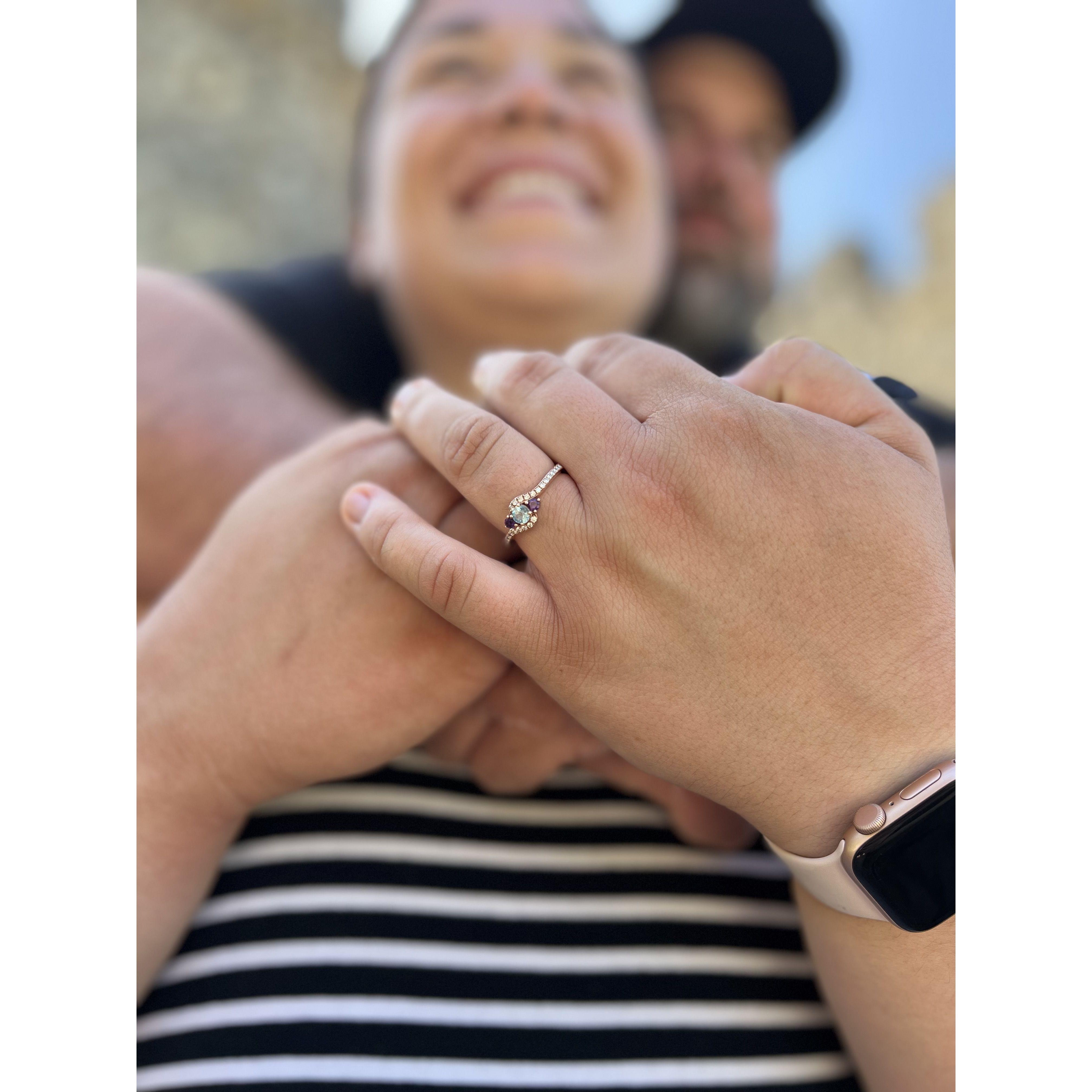 Our engagement photo session with my sister at the winery in California!