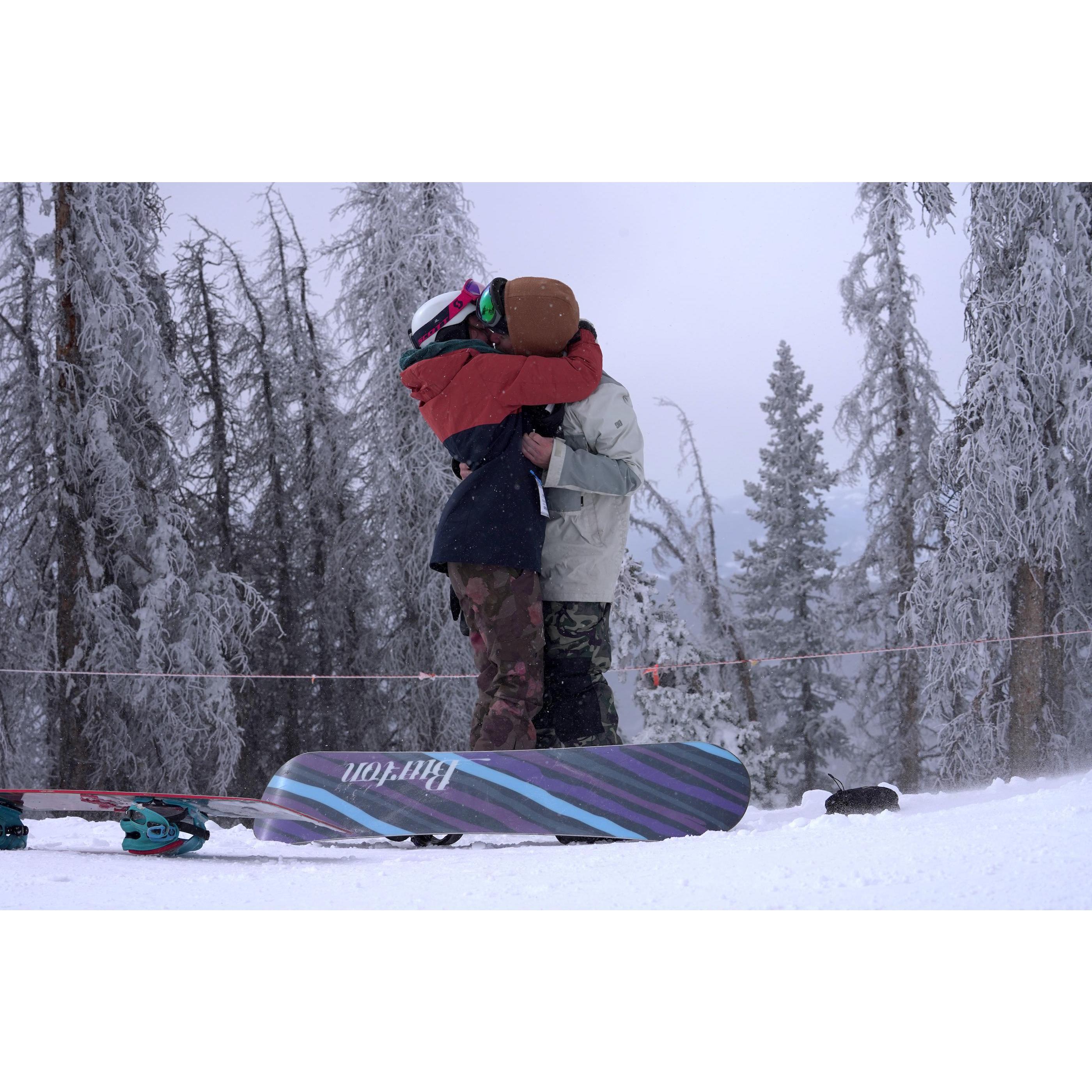 Leslie said YES!! January 9th, 2021 at Monarch Mountain.