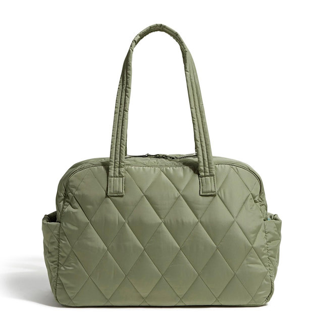 Vera Bradley Women's Outlet Ultralight Weekender Travel Bag Deep Lichen Green