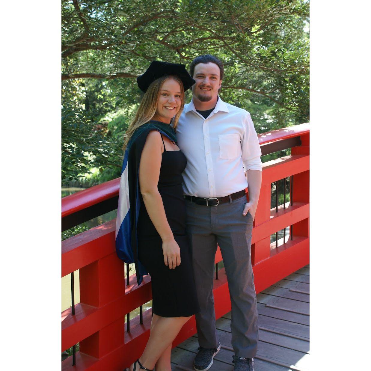 At Brenna's physical therapy graduation
