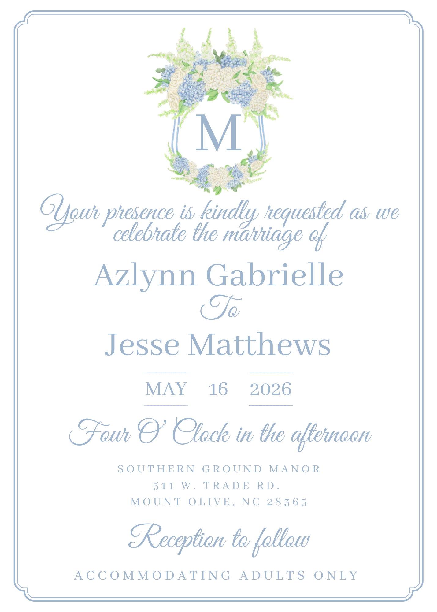 The Wedding Website of Azlynn Millard and Jesse Matthews