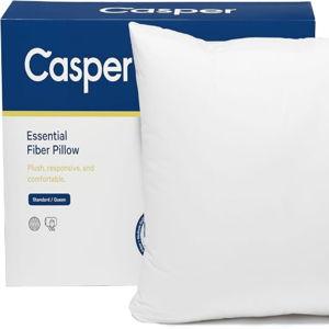 Casper Essential Pillow for Sleeping, King, White, Two Pack