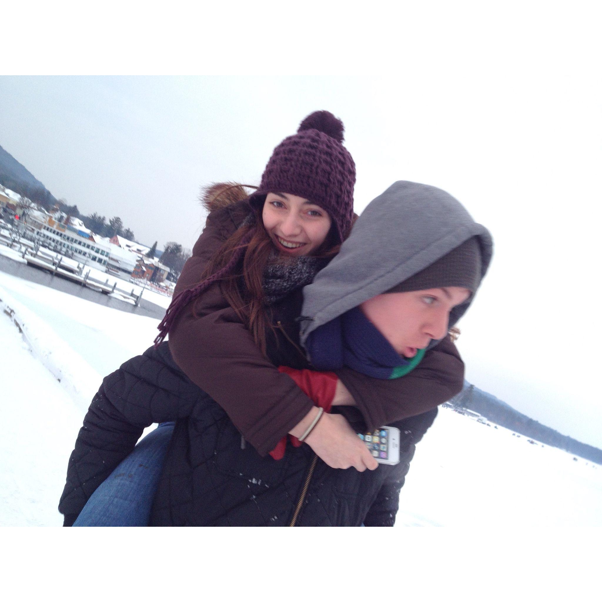 Bree's first Winter Carnival up at Lake George - Winter 2014